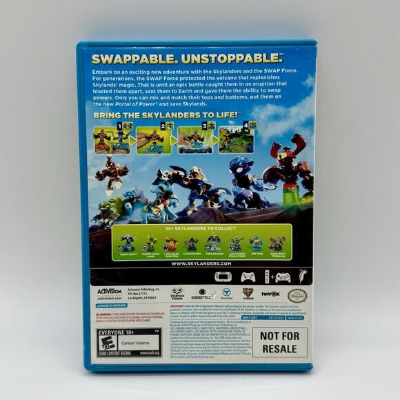 Nintendo Wii U Skylanders Swap Force Activision Game Case Insert Tested - Picture 2 of 3